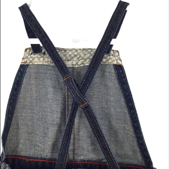 #08 Tea Collection Girls Denim Overall Dress - Picture 6 of 8